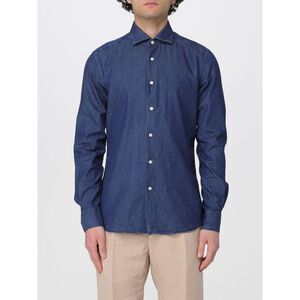 Glanshirt Shirt Men Blue